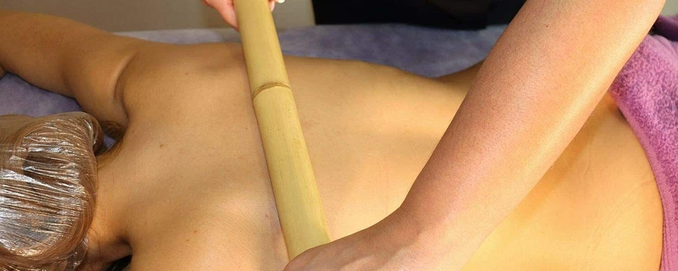 Kit BAMBOO MASSAGE Bambuterapia set massaggio corporale e viso 6 canne di bambu - Immagine 4 di 4