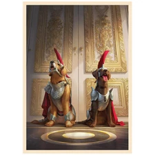 Duke and Duchess - Royal Hounds - MTG Size - 100 Smooth Matte Card Sleeves
