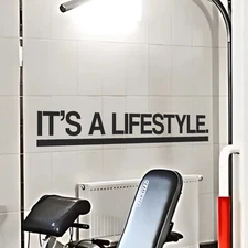 Motivational Wall Decal - It's a Lifestyle - Inspirational Home or Gym Decor