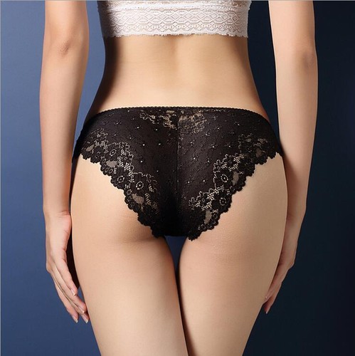Women Briefs Panties Knickers Floral Shorts Lace Underwear Sexy Underpants - Picture 10 of 17