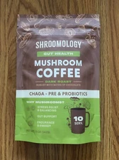360 Nutrition Gut Health Mushroom Coffee - Dark Roast 5 Oz Exp 2027-05-05