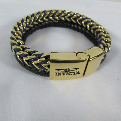 Bracelet Maillon Invicta Or 18 Mm - Pour Montre Homme - Acier Plaqué Or + épingle - Neuf Sans étiquette