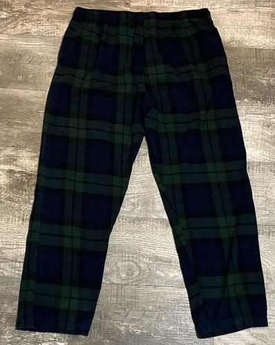 Polo Ralph Lauren Men Sleepwear XL Blue Plaid Pajama Pants Pockets Drawstring - Picture 8 of 8