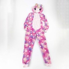 Unicorn One Piece Pajama Hoodie Hooded Halloween Costume Outfit Womens XS