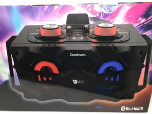 goodmans mega bass wireless party speaker
