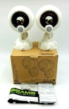 SET OF 2 MR BEAMS MB360XT WIRELESS 200 LUMEN BATTERY POWERED LED FLOOD LIGHTS