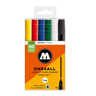 Molotow ONE4ALL Marker - 127HS Basic Set 1 Deko Home DIY Streetart Sketch Hobby