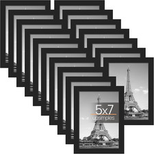 5X7 Picture Frame with Real Glass,Bulk Photo Frames for Wall or Tabletop Display