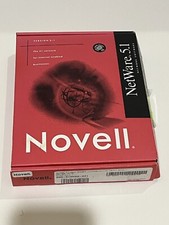 Vintage Novell 5.1 Sales Program Software Master CD-Rom 128 Bit Encryption - US