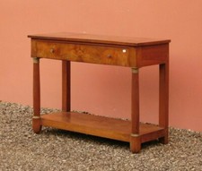 Console mobile d'appoggio Impero, noce, piano legno, '800 - L 126 cm!