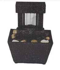 True Living Essentials Tabletop Fountain Calming Flowing Water New In Box