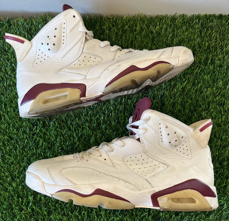Nike Air Jordan 6 VI Retro Maroon 2015 White Size 14 Sneakers
