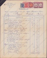 1921 BASSANO Studio Legale Avv. Antonio GASPAROTTO ricevuta carta intestata
