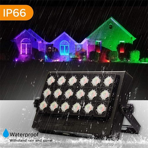 Acuario Focos LED RGB 60W Focos impermeables 16 colores 4 modos 100-240V IP66 CE - Imagen 3 de 7