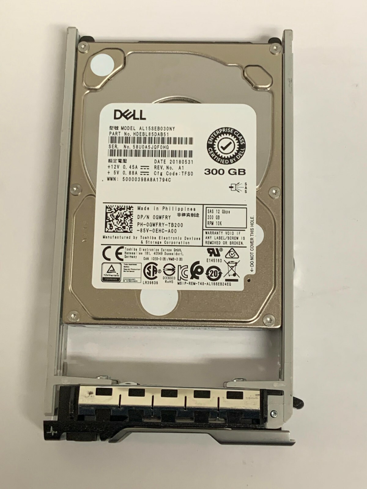 TOSHIBA 0YGY9G (AL14SXL60EN) ハードディスク｜スマホ