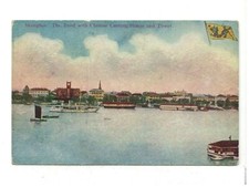 c1920 PC: The Budd with Chinese Custom House & Tower – Shanghai, China