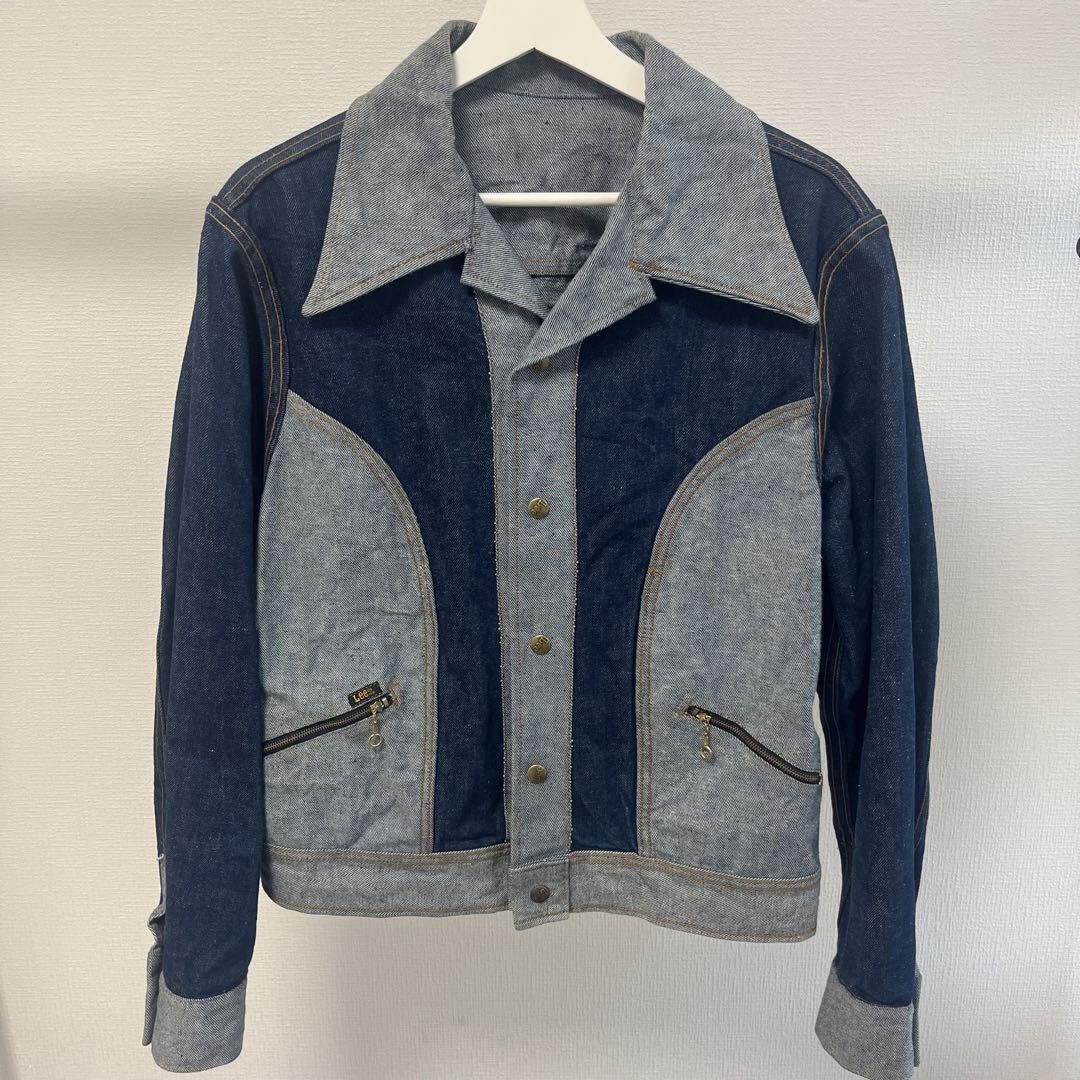 美品◎ 70s Lee Reversible Denim Jacket VTG 70's Lee Reversible Denim Jacket Made in USA Big collar Hardly