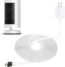 25Ft/7.5M Weatherproof Charger Cable for Ring Outdoor Cam Plus, Ring Spotlight C