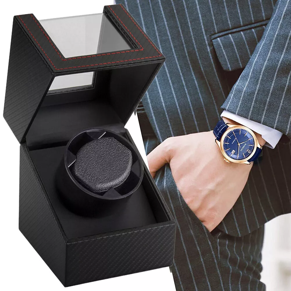 Luxury Single Automatic Watch Winder Display Box Rotator Turner