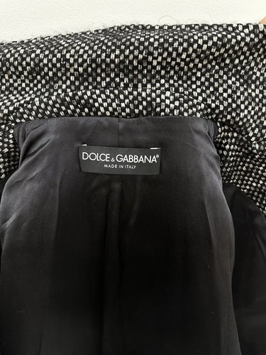 Dolce & Gabbana Women Fitted Blazer Coat Jacket Wool Alpaca Mohair Size 42 - Picture 14 of 17