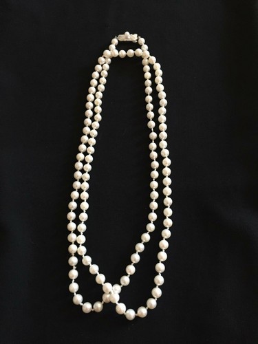 Vintage Mikimoto Pearl Necklace, 36 