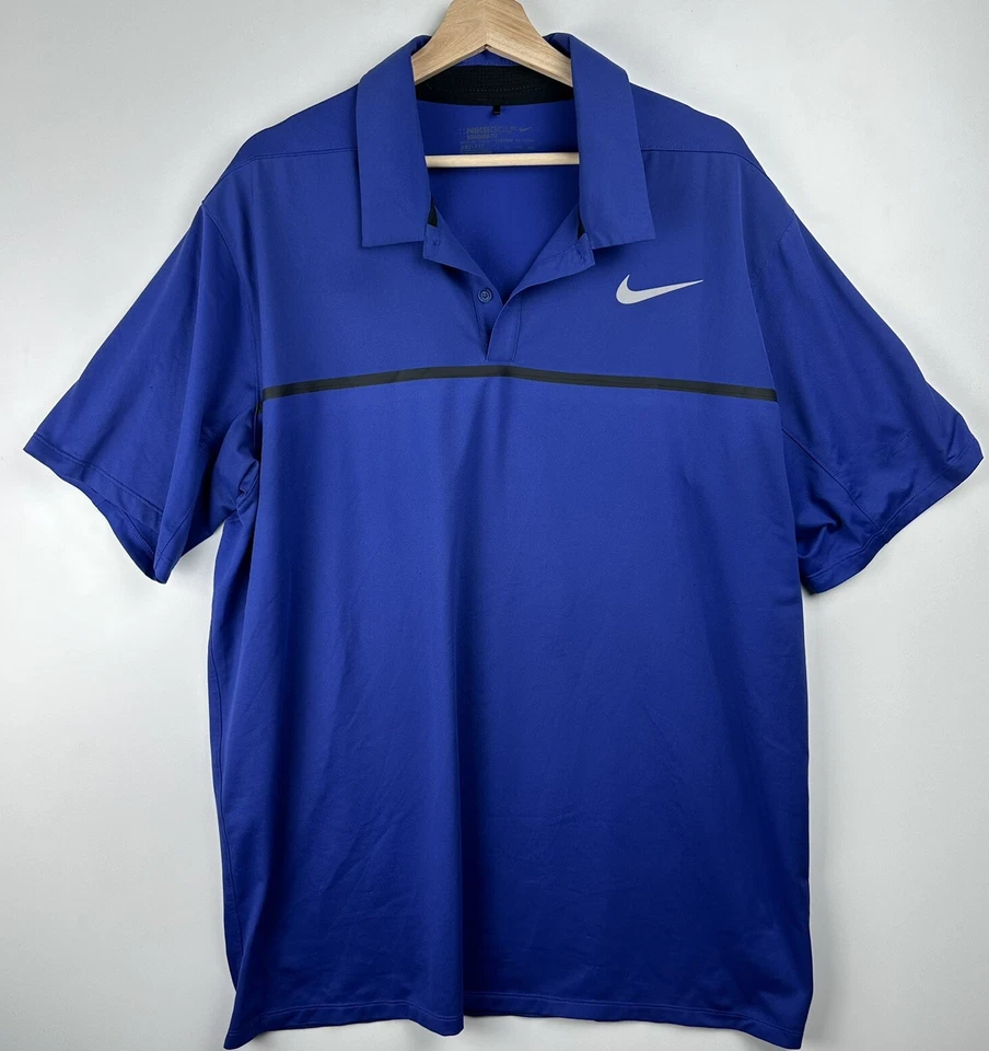 Camisa Polo Nike Golf Púrpura XXL Dri-Fit Ajuste Estándar Foto 2 de 4