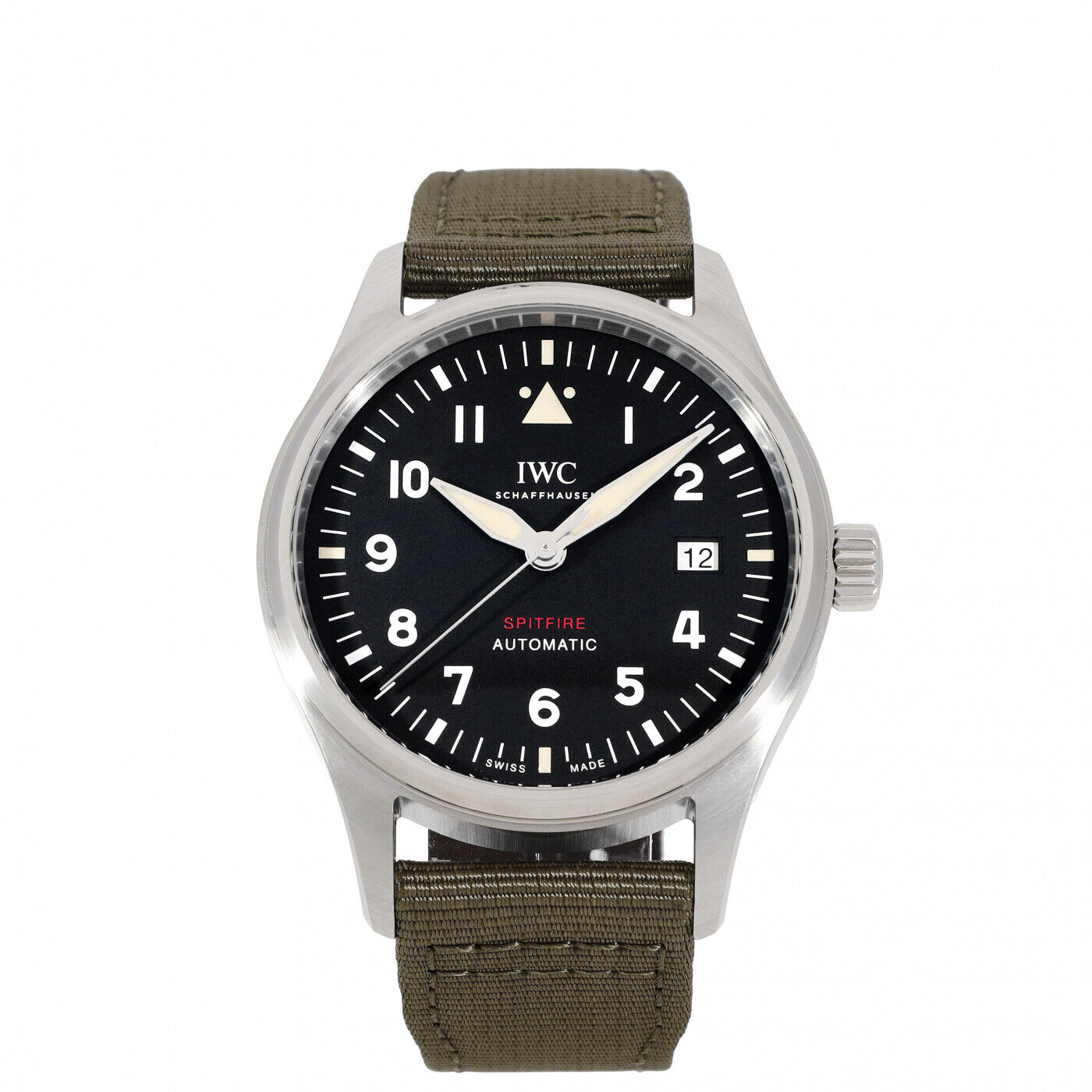 New IWC Pilots Watch Spitfire Stainless Steel Automatic 39 mm Watch IW326805