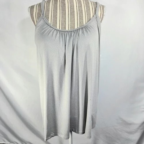 32 Degrees NWT Ghost Grey Built-in Shelf Bra Padded Bra Cups Cami Top Size XL - 第 1/12 張圖片
