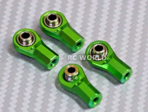 M3 METAL ROD ENDS For Aluminum Link Ends  GREEN  (4PCS)  - Picture 1 of 5