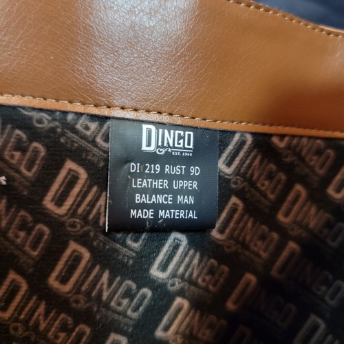 DINGO BOOT~MENS~BROWN LEATHER~SIDE ZIP~SIZE 9~COLOR~RUST~NEW IN BOX - Picture 7 of 8