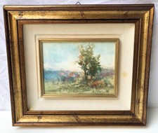 Ernesto Cominetti dipinto Verso Ivrea Campagna 1972 - quadro firmato