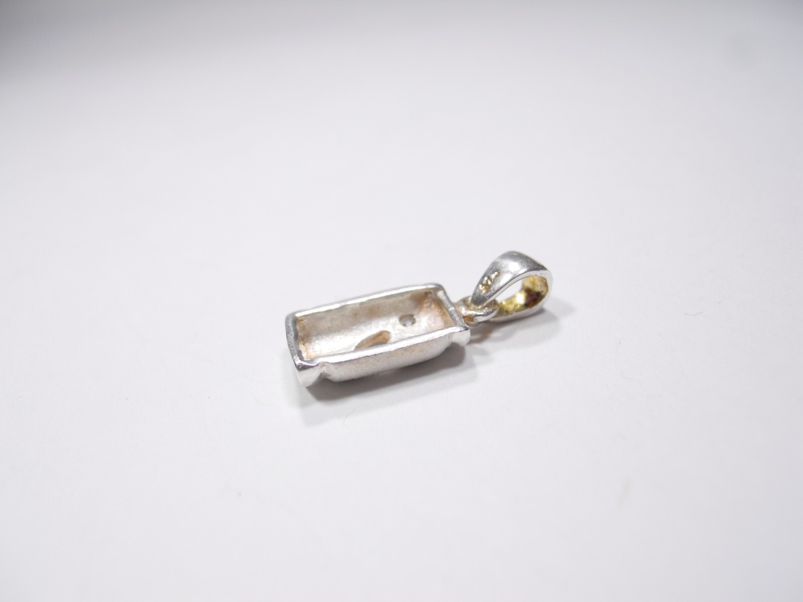 VINTAGE RECTANGULAR OPEN HEART CLEAR STONE STERLI… - image 9