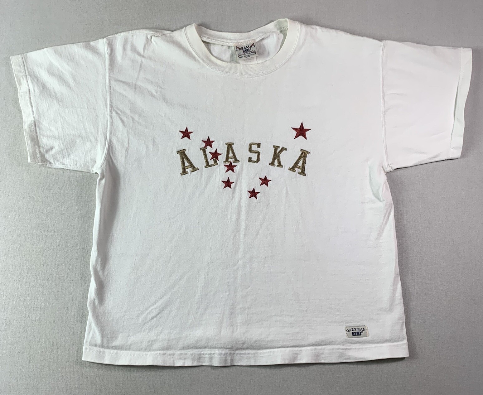 FILA Camicia vintage remi uomo media bianca made in USA 913 manica corta cotone