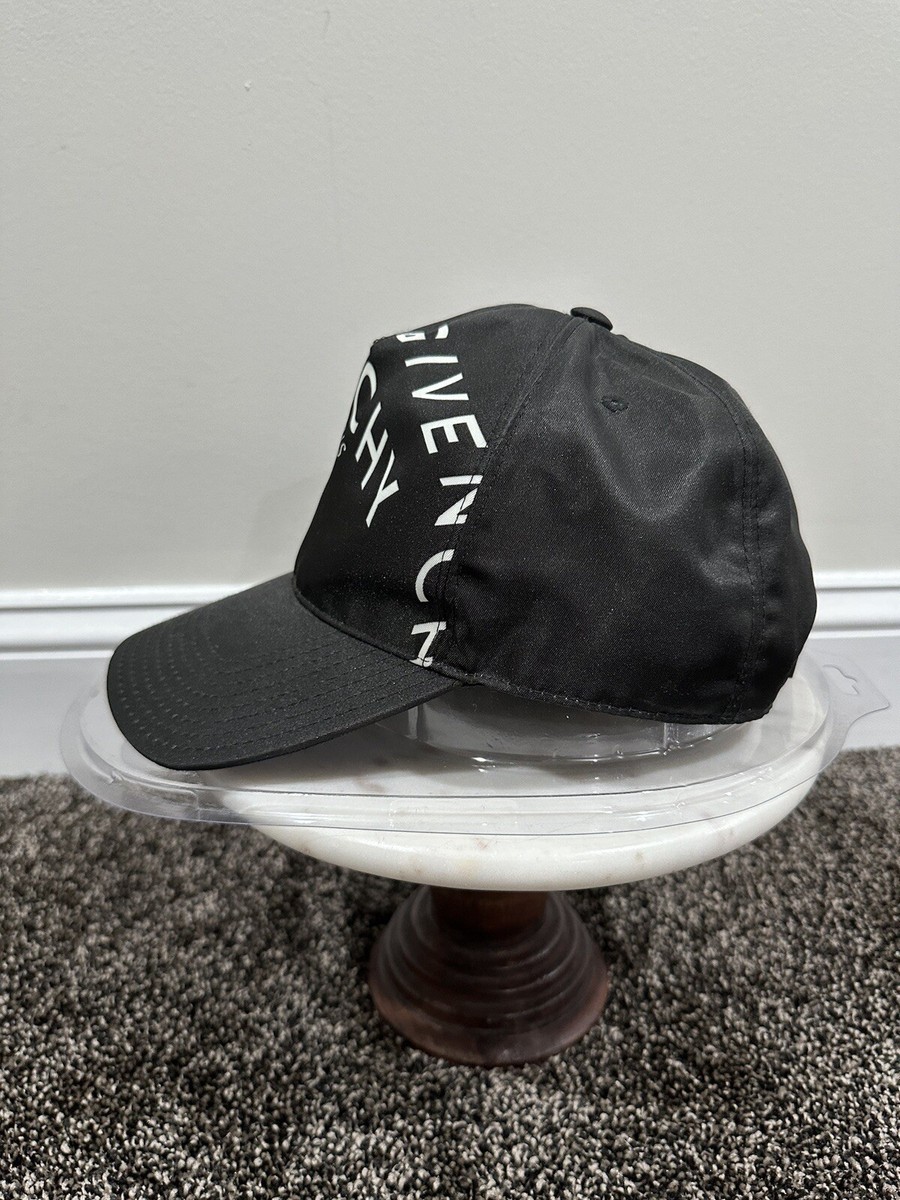 Givenchy Black Symmetrical Logo Black Nylon Baseball Hat | eBay