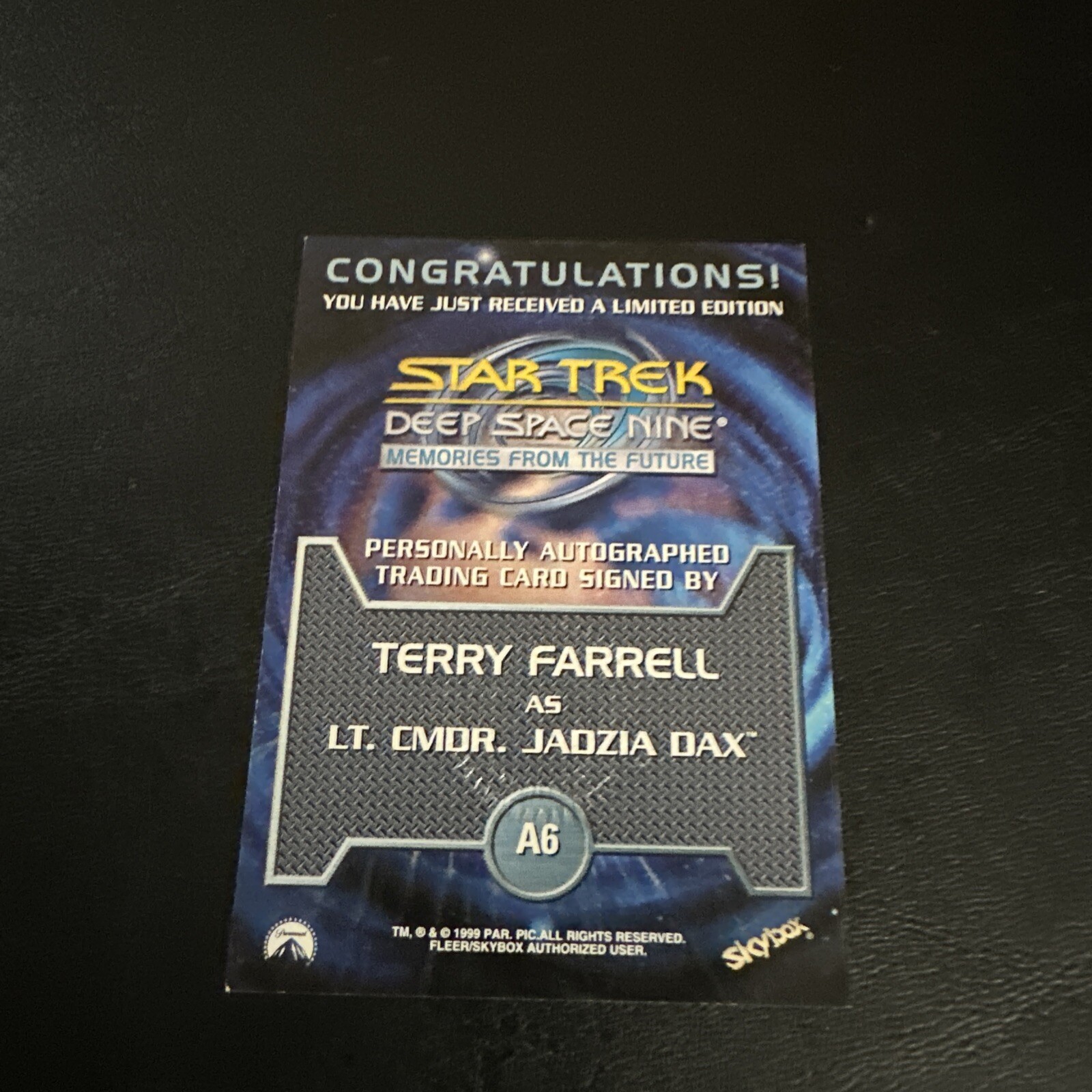 Star Trek Deep Space Nine Memories from the Future Skybox 1999 A6 Terry Farrell - Picture 3 of 3