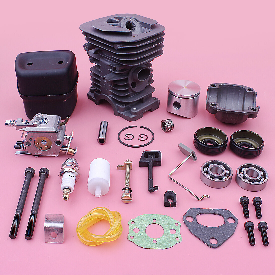 40mm Cylinder Carburetor Muffler Piston Repair Kit For Husqvarna 136