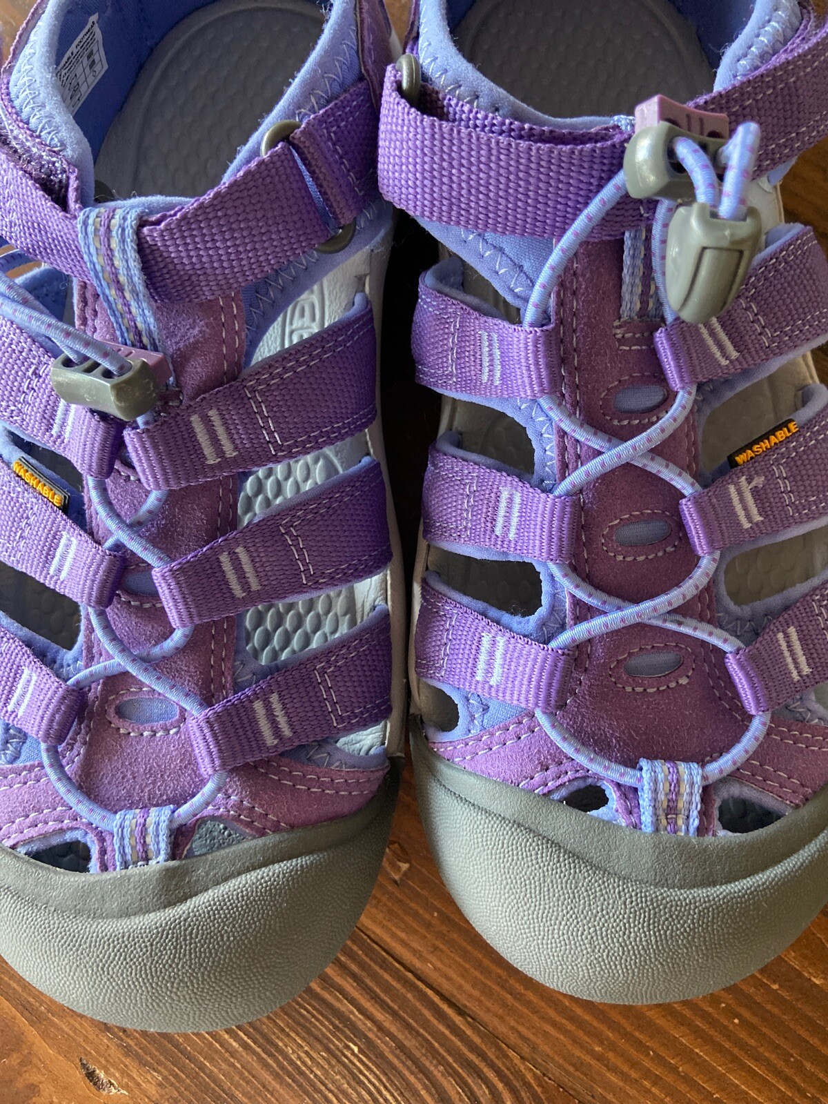 Sandali da donna KEEN 1014263 Newport elastici da trekking trail acqua 5 viola blu usati in ottime condizioni