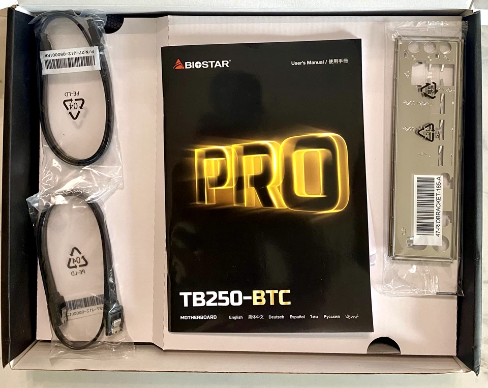 Biostar Pro TB250-BTC Ethernet DVI-D USB 3.0 PCI Express 3.0 Mining Motherboard - Image 3 of 4