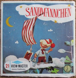 3 VIEW MASTER 3D BILDSCHEIBEN SANDMÄNNCHEN BOOKLET
