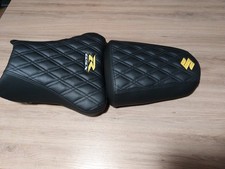 Schwarz und Gelb K3/k4 Gsxr 1000 Maßgefertigte Sitzbezüge. Set Vinyl