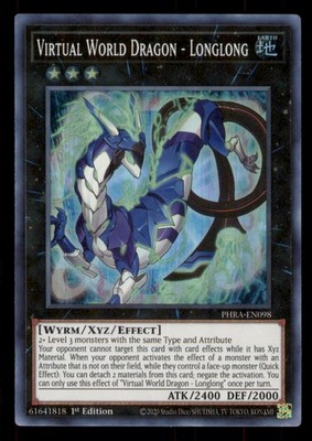 Yugioh Virtual World Dragon - Longlong #PHRA-EN098 Phantom Rage LP