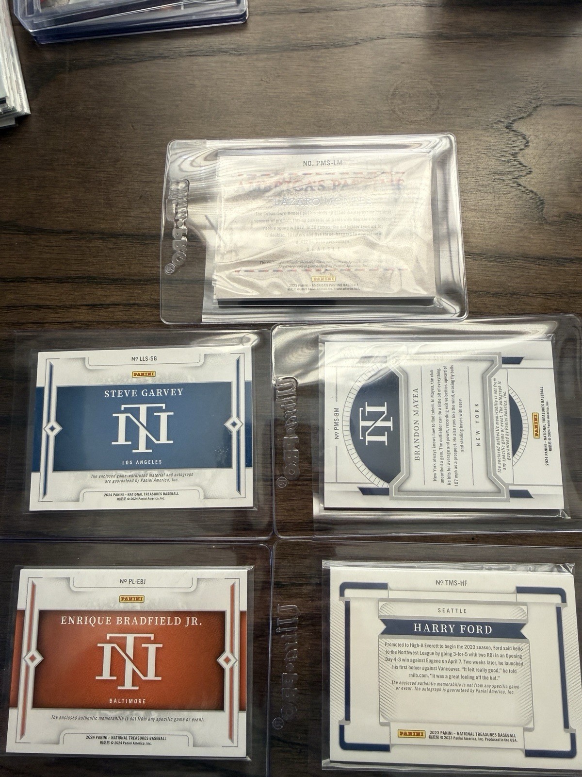 2024 Panini National Treasures Baseball Auto Patch Relic Lot Numbered view 7