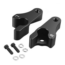 Premium Black 2-Inch Lowering Links Blocks Kit for Harley Touring Street