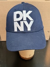DKNY Blue White Baseball Cap Hat One Size Worn One Time