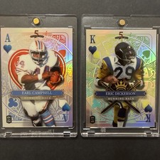 2024 Wild Card 5 Card Draw HOF  Eric Dickerson 3/3 and Earl Campbell 2/2
