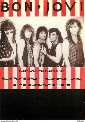 Carte Postale - Musique - Bon Jovi - Livin on a prayer - Carte Neuve - CPM - Voi - Photo 1/2
