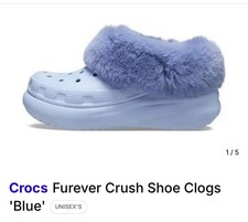 New CROCS Womens CLASSIC FUREVER CRUSH CRS208446 208446-4NS BLUE US W 5 - 9