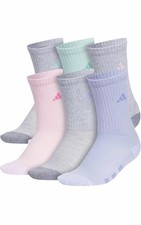 adidas Kids Crew Socks for Boys and Girls Youth 6-pack Athletic