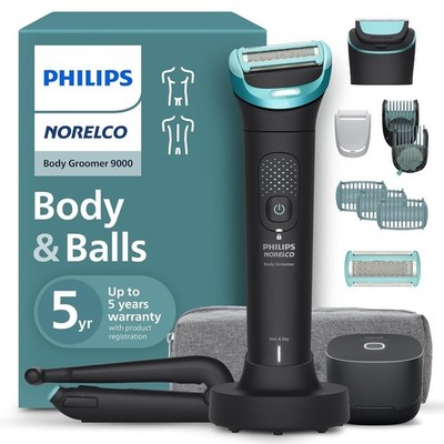 Philips Norelco Body Groomer 9000 Intimate Trimmer Wet Dry Shaver
