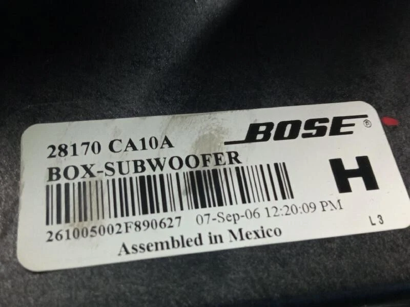 28170CA10A haut-parleur pour NISSAN MURANO I (Z50) 3.5 4X4 2002 5612619 - Photo 2/3